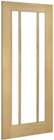 Deanta Doors Internal Norwich Oak Un-Finished Glazed Door Deanta Doors Internal Norwich Oak Un-Finished Glazed Door