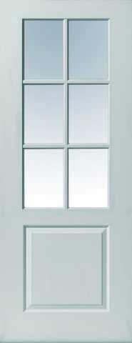 JB Kind Internal White Faro Glazed Door