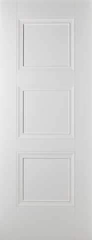 LPD Internal Amsterdam 3 Panel White Primed Fire Door