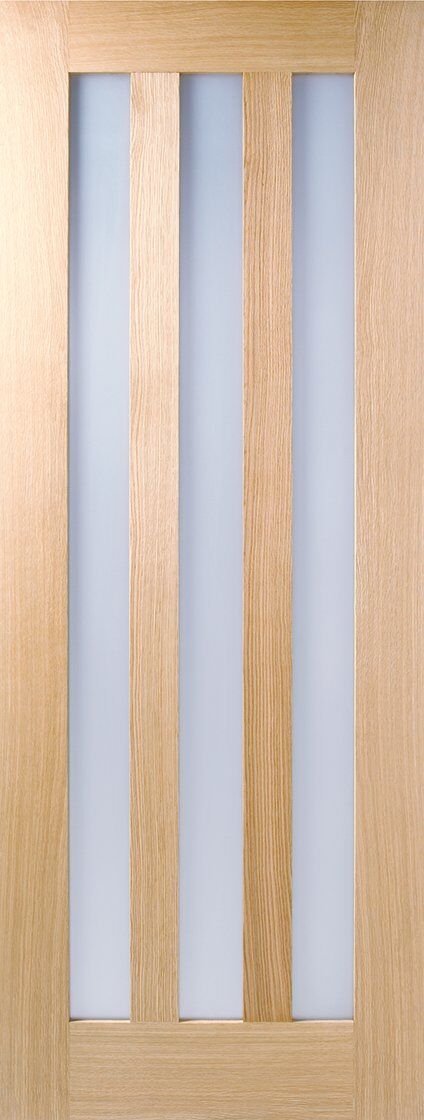 LPD Internal Prefinished Oak Utah 3 Light with Clear Glazed Door