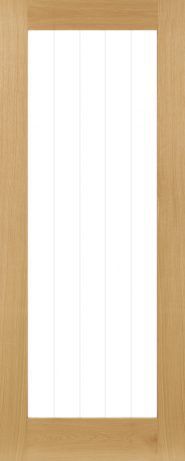Deanta Ely Unfinished Oak Glazed (1 Light Full) Internal Door
