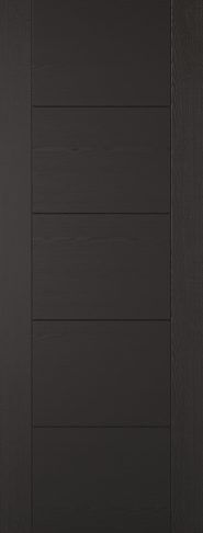 LPD Internal Pre-Finished Laminate Black Vancouver Fire Door
