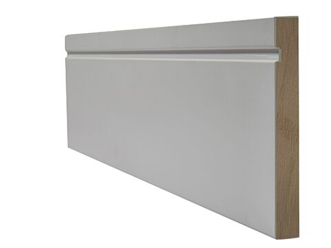 LPD 95 x 18mm White Primed Single Groove Skirting (4 x 3m Lengths)