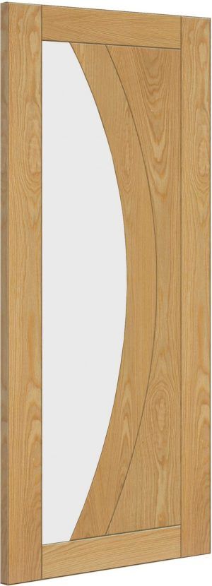 Deanta Doors Internal Pre-Finished Oak Clear Glazed Ravello Door