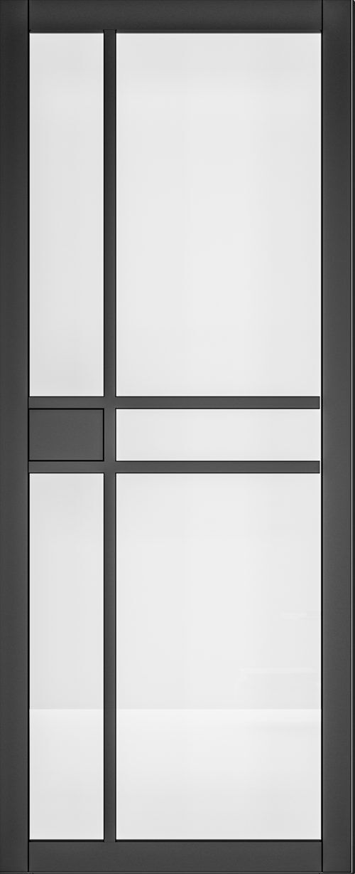 Deanta Urban Industrial Dalston Internal Door with Clear Glass