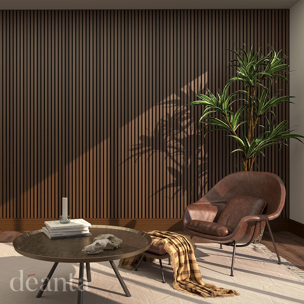 Déanta Immerse Pre-Finished Walnut Acoustic Panelling