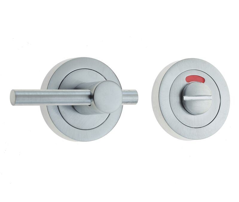 Jedo Designer Easy Turns & Releases 50mm Round Rose with Indicator 50mm Satin Chrome