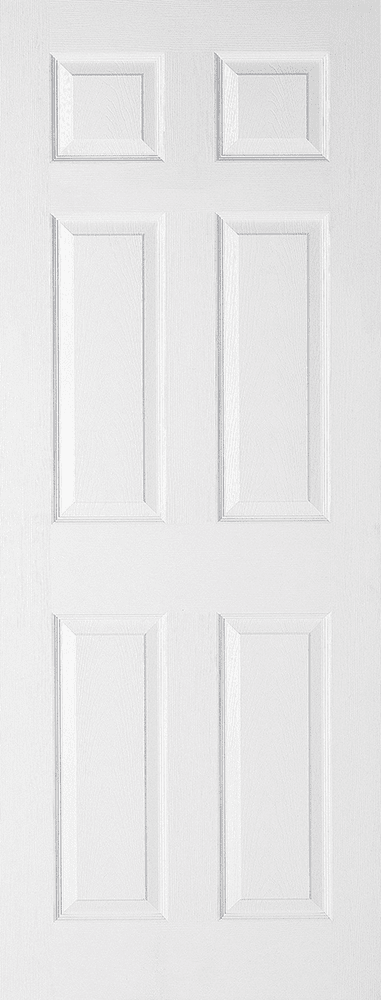 LPD White Textured Regency 6 Panel Door