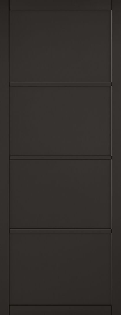 Black Industrial 4 Panel Door