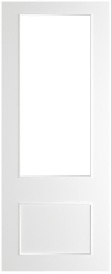 Deanta White Primed Sandringham Clear Bevelled Glazed Door