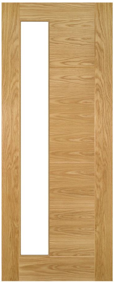 Deanta Internal Pre-Finished Oak Seville Clear Glazed Side Lite