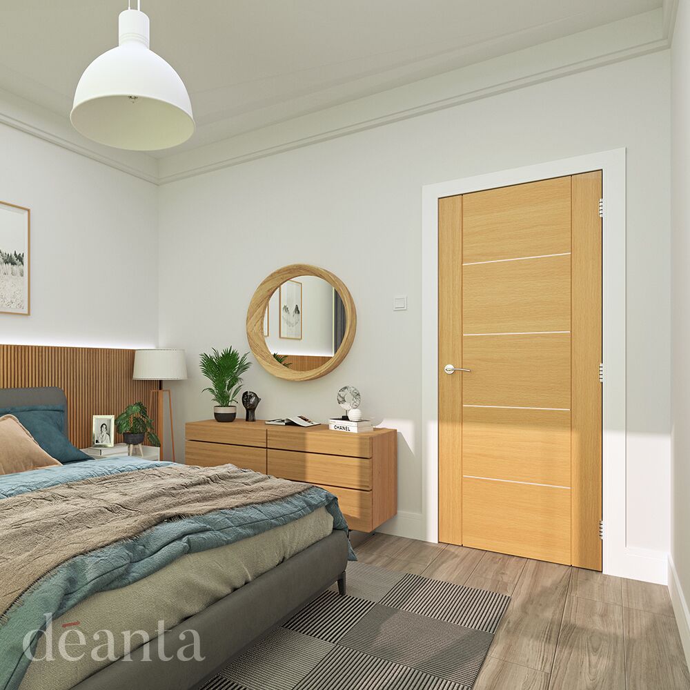 Deanta Pre-Finished Oak Valencia Door - Image 2
