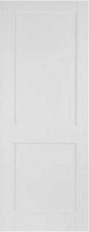 Mendes Internal White Primed Shaker 2 Panel Door