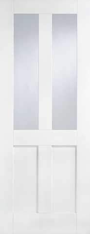 LPD Internal White Primed London 2 Panel/2 Light Door