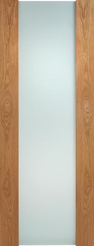 LPD Internal Oak Toronto Full Frosted Glass Door