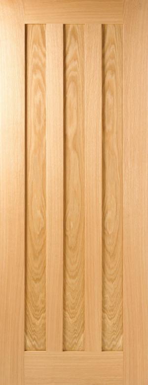 LPD Internal Oak Idaho 3 Panel Pre-Finished Door