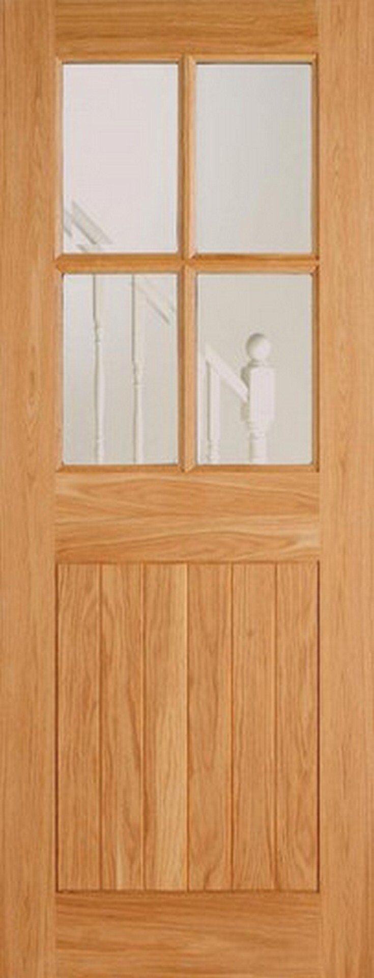 LPD External Oak 4 Light Glazed Cottage Style Door