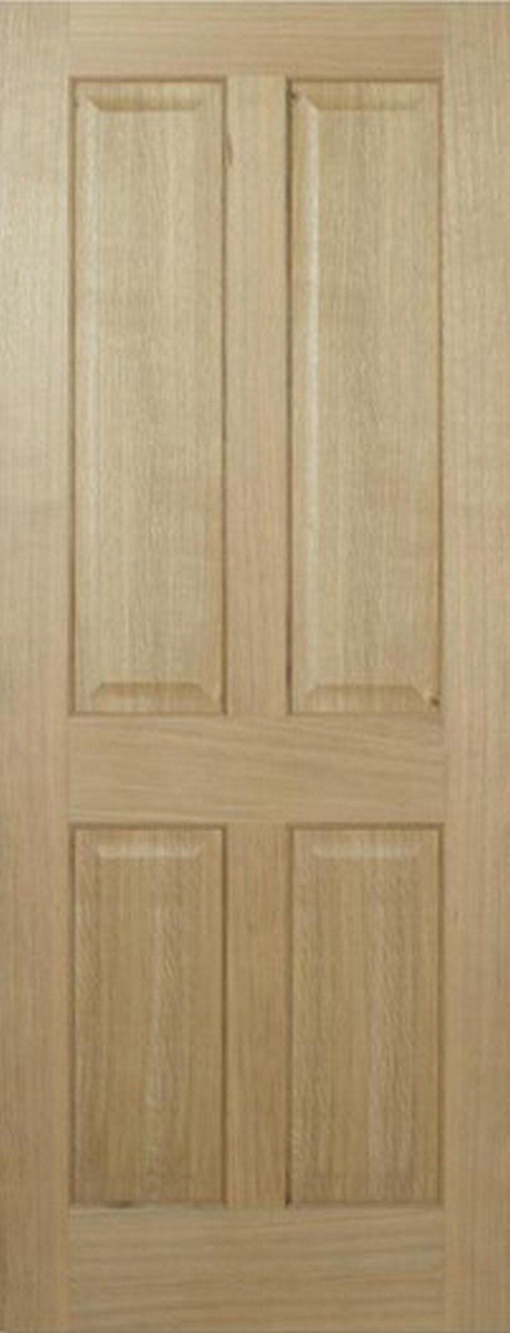 LPD Internal Oak Regency 4 Panel Pre-Finished Non-Raised Mouldings Door