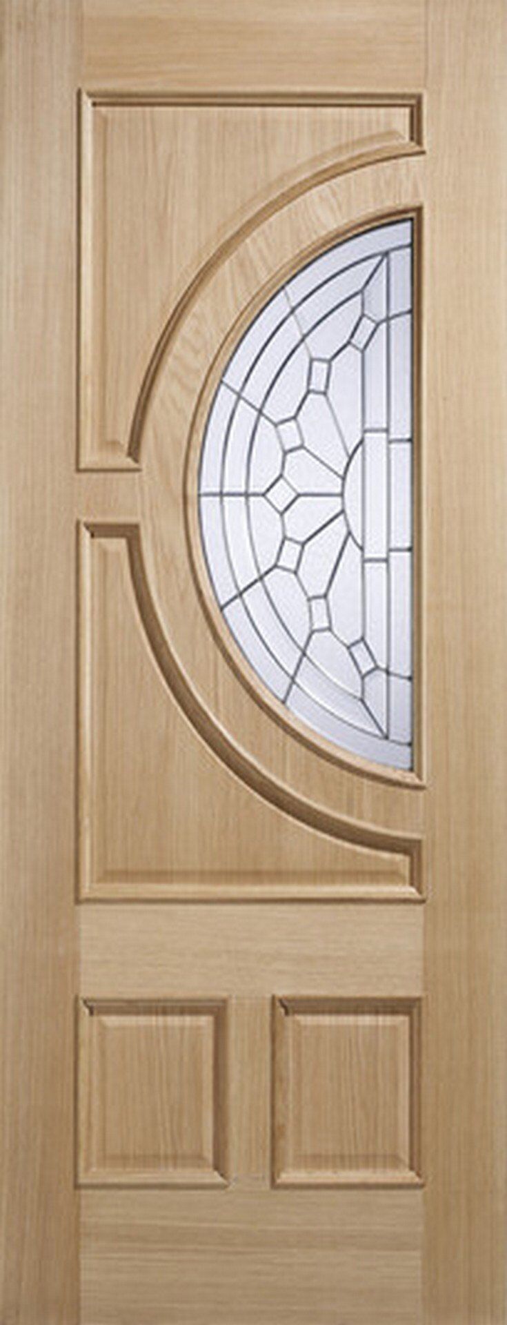 LPD External Empress Oak IG Zinc Glazed Entrance Door