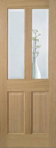 LPD Internal Oak Glazed Richmond Pre-Finished Non-Raised Mouldings Door