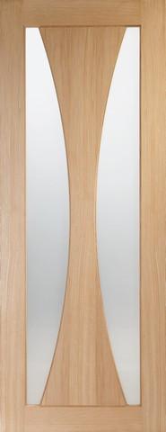 XL Joinery Internal Oak Verona with Clear Glass Fire Door