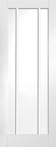 XL Joinery Internal Solid White Primed Worcester with Clear Glass Door