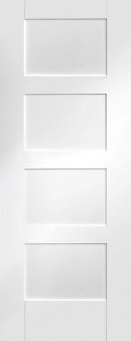 XL Joinery Internal Solid White Primed Shaker 4 Panel Door