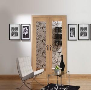 XL Joinery Internal Oak Pattern 10 Door Pair with Clear Glass