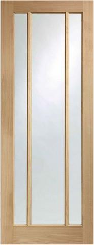 XL Joinery Internal Oak Pre-Finished Worcester with Clear Glass Door