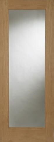 Mendes Internal Oak Pattern 10 Door with clear glass