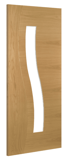 Deanta Doors Internal Cadiz Oak Glazed Pre-Finished Door
