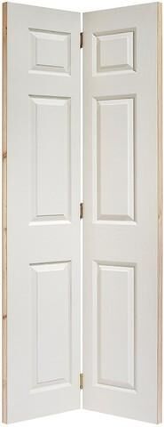 LPD Internal Bi-fold Textured 6 Panel White Square Top Door LPD Internal Bi-fold Textured 6 Panel White Square Top Door