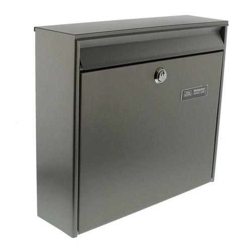 Burg-Wachter Borkum 3877 Ni pre-drilled Post Box in Stainless Steel