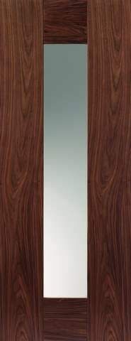JB Kind Internal Walnut Axis Pre-Finished Glazed Door