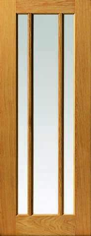 JB Kind Internal Oak Darwen Unfinished Glazed Door