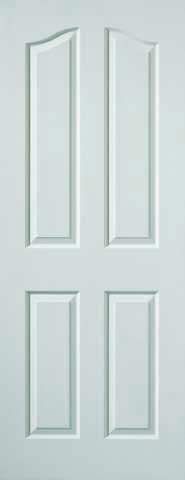 JB Kind Internal White Edwardian Grained Fire Door