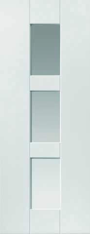 JB Kind Internal White Geo Glazed Door