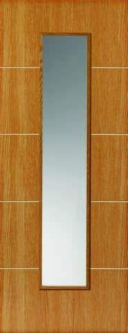 JB Kind Oak Internal Louvre Glazed Door