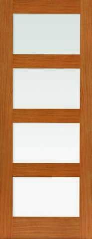 JB Kind Internal Oak Nevis Unfinished Glazed Door