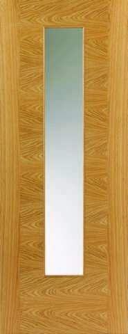 JB Kind Internal Oak Ostria Pre-Finished Glazed Door