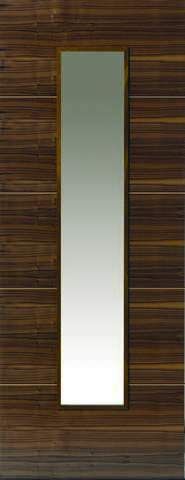 JB Kind Internal Walnut Parisienne Pre-Finished Glazed Door