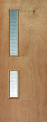JB Kind Internal Ply Flush 2 Glazed Fire Door