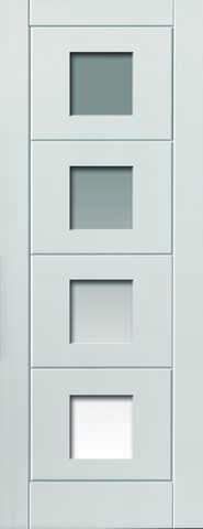 JB Kind Internal White Quattro Glazed Door