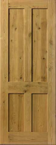 JB Kind Internal Oak Shaker 4 Panel Pre-Finished Door