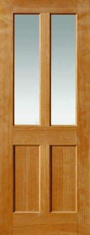 JB Kind Internal Oak Severn Unfinished Glazed Door
