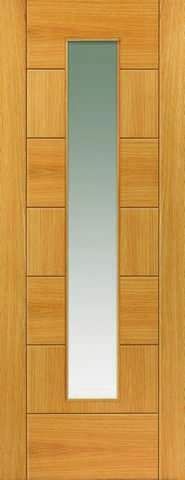 JB Kind Internal Oak Sirocco Pre-Finished Glazed Door