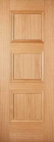 LPD Internal Prefinished Oak Amsterdam 3 Panel Fire Door