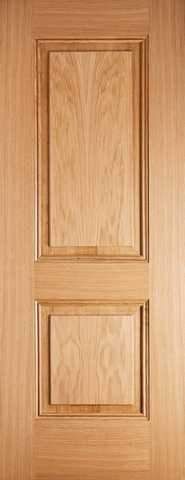 LPD Internal Prefinished Oak Arnhem 2 Panel Fire Door