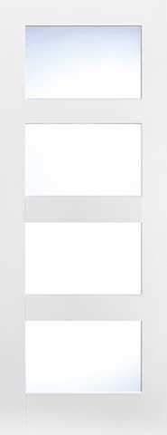 LPD Internal Shaker 4 Light Glazed White Primed Door