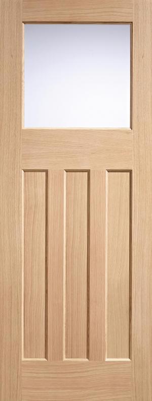 LPD Internal Oak Top Light Dx30'S with Frosted Glass Door